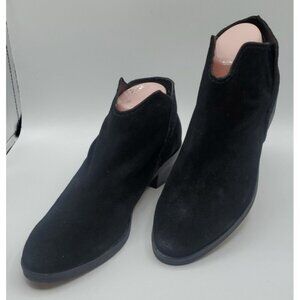 Dolce Vita Boots Trist Black Suede Ankle Slip On Booties Size 10